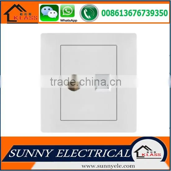 Best Sale Good Quality Electric Popular White Wall PC Rj45 Date Computer Socket With CE Certification photo-2