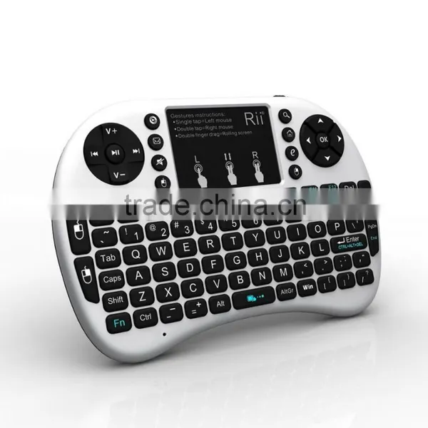 2016 Best Selling Rii Mini x1 2.4Ghz Wireless i8 Keyboard With Mouse for Google TV photo-2