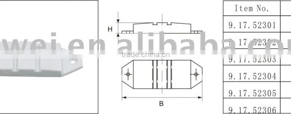 9.17.52301-06 Wind Bridge (For Doors and Windows Sealing)