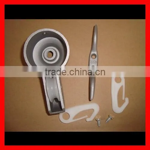 FLAGPOLE PARTS REPAIR KIT 3" Diameter Pole Truck Ball Ornament Cleat Clips RopeFLAGPOLE PARTS REPAIR KIT 3" Diameter Pole Truck photo-3