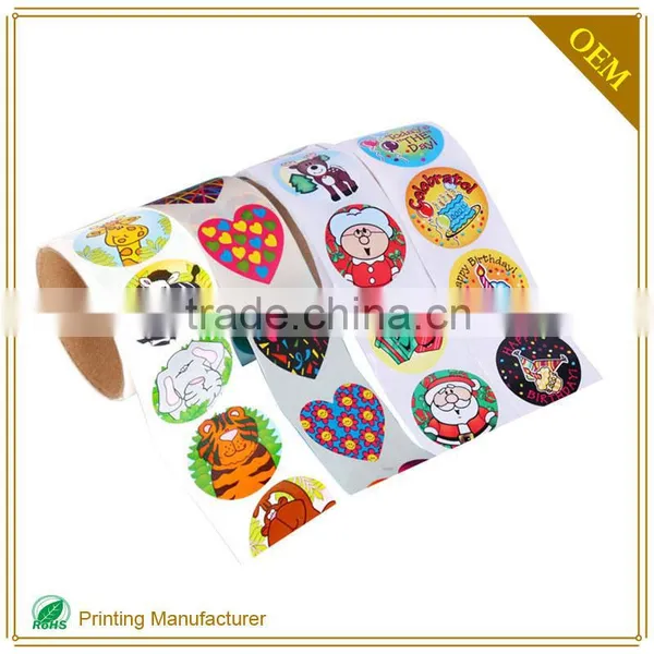Custom Self Adhesive Sticker Paper Printing Roll Label Made In China photo-2