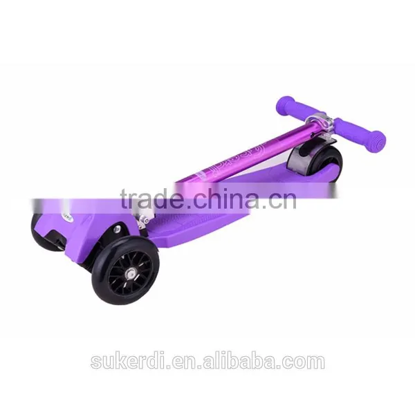 Beautiful Electroplated Aluminum T Bar Foldable 6-16 Years Old Child Scooter photo-6