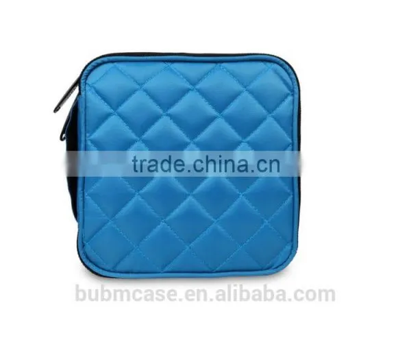 Fashion Azure 32 Capacity PVC Fabric DVD Case CD Holder Personalized cd Case Multi Disc Dvd Cases photo-3