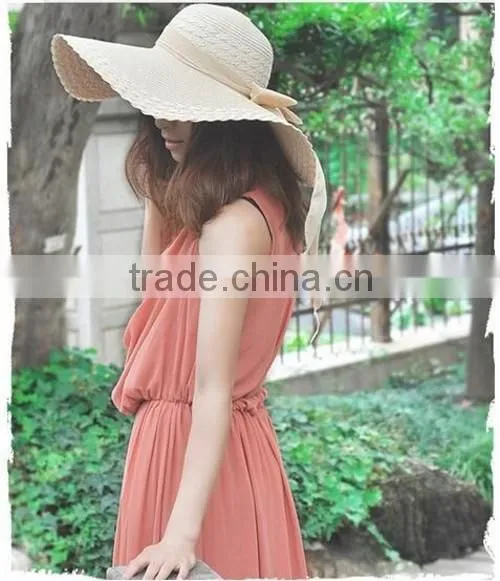 2016 Factory Direct Sexy Ladies Beach Straw Hat Popular Summer Hot Sale Girls Sombrero Straw Hat Wholesale photo-5