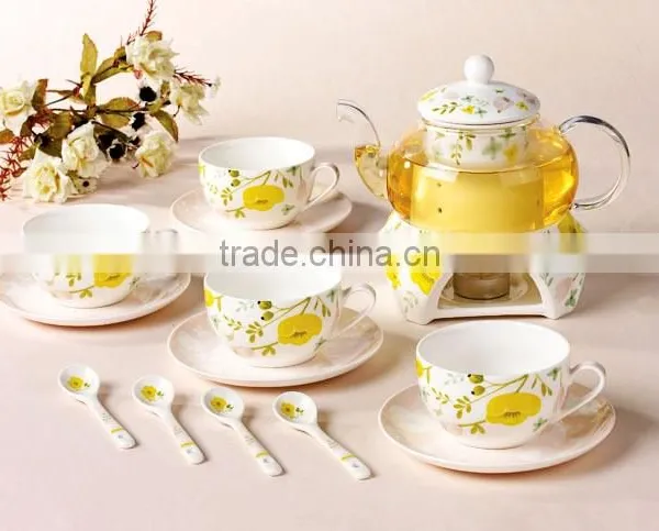 Hot Sale Good Quality Creative Customized Bone China Ceramics Tea Set photo-3