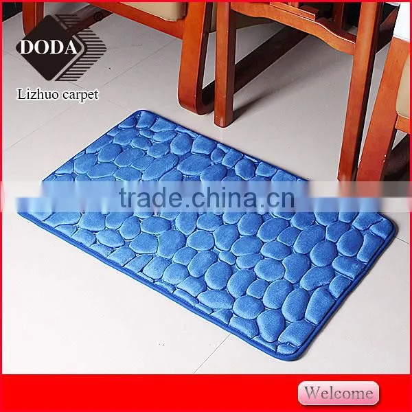 Anti-slip Pvc Polyester Memory Foam Bathroom Carpets and Rugs photo-6