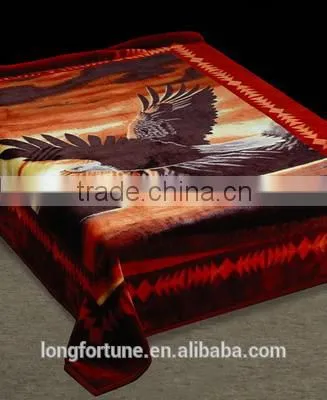 China Suppliers Quilt Blankets Rebel Wholesale 100% Polyester Knitted Cuddly Animal Printed Mink Blanket photo-3