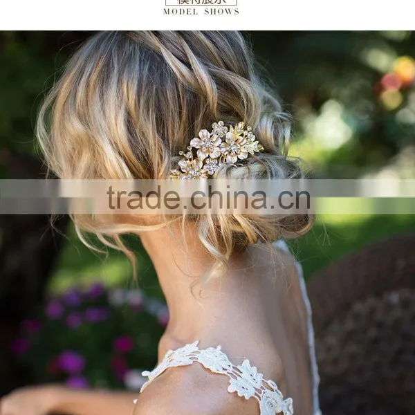 Cheap Price With High Quality Bridal Wedding Wear French Twist Hair Combs photo-2