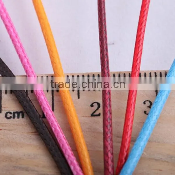 Wholesale Colorful 0.5mm Round Korea Cotton Waxed Cord for Bracelet Necklace Garments photo-2