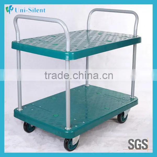 Eco-friendly Material Four Wheels Transport Trolley