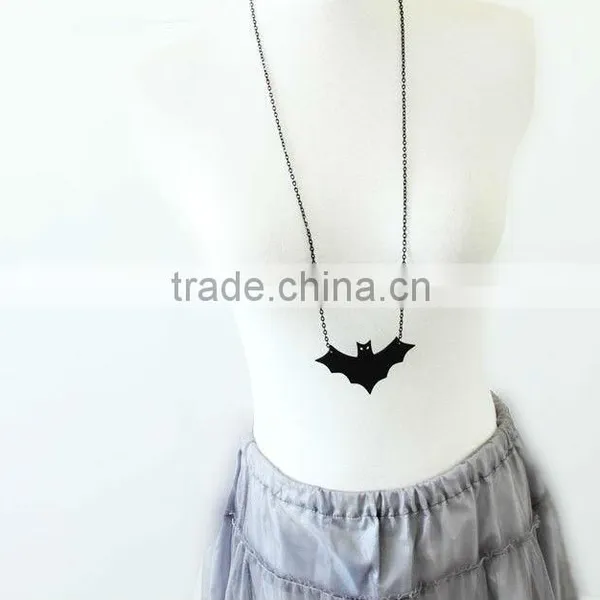 MYLOVE Long Chain Bat Necklace Sweater Chain MLSC05