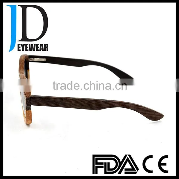 High Quality Custom Italian Style Two Tone Wood Sunglasses photo-3