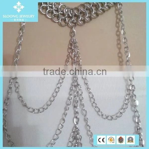 Wholesale Turkish Silver Body Chain Necklace Jewelry photo-5