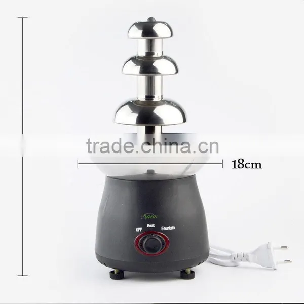 3 Tiers 6lb Stainless Steel Chocolate Fountain Fondue Commercial Catering 12" photo-2