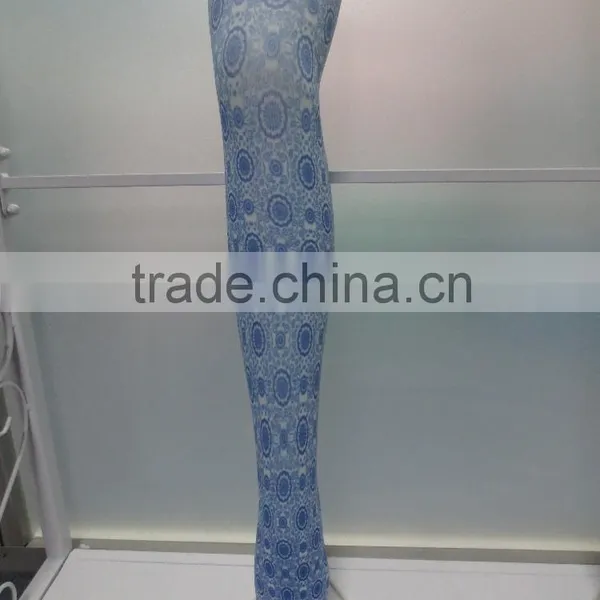 Colorful Flower Printing Tights photo-3