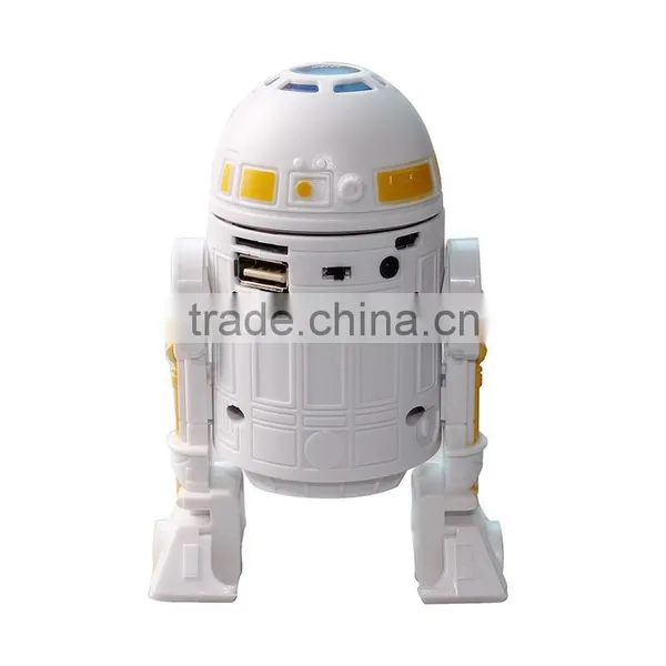 Cute Robot Cartoon Led Light Mini Bluetooth Speaker With fm Radio Made in China photo-3