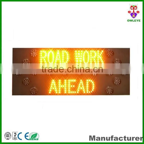High Luminance Solar LED Construction Sign photo-2