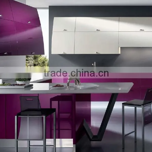 Beautiful Design Purple Kitchen Cabinet Rolling Shutter photo-3