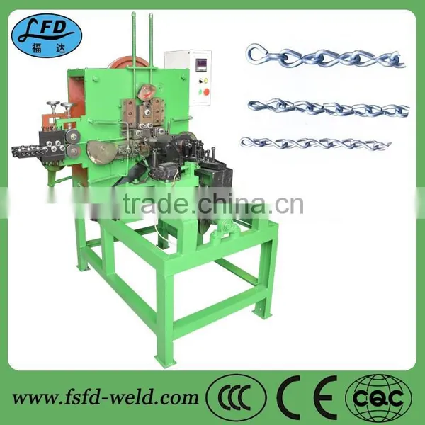 Make the Chain Machine Type and Stainless Steel Material / Metal Processed Wire Chain Making Machine