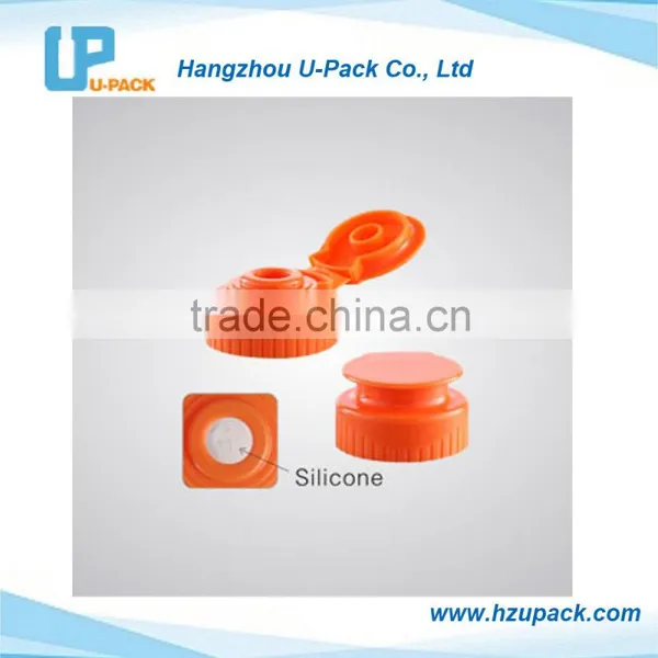 28mm, 33mm, 38mm Screw on Flip Top Cap With Silicone Valve FDA photo-2