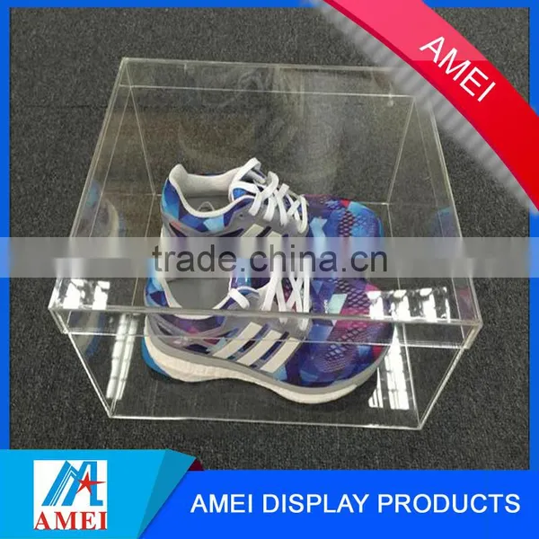 Professional Manufacturer and Cheap Clear Square Acrylic Shoe Display Box photo-2