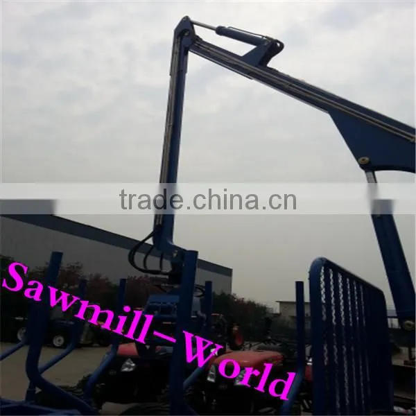 Timber Loader Log Trailer With Crane