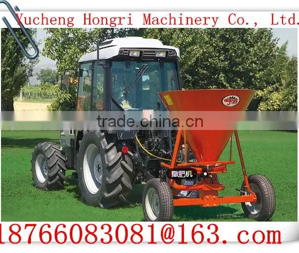 Small tractor Funnel-shaped agricultural fertilizer spreader