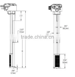MR-MTX-680 OEM Stainless Steel Oil Level Sensor Apply to Truck Bus photo-2