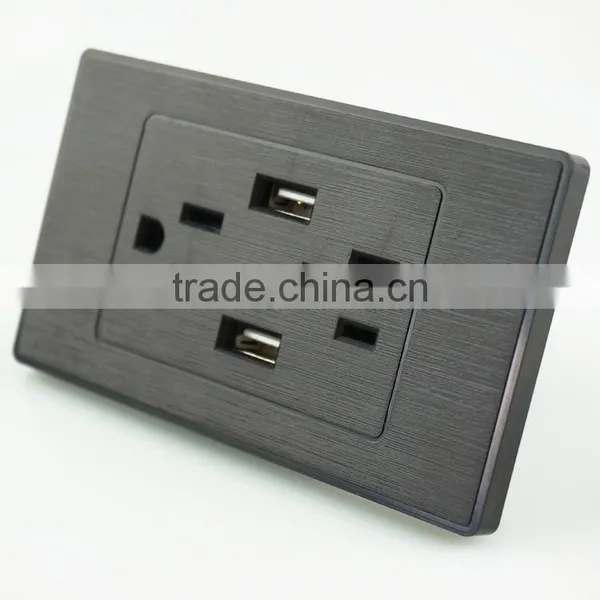 Multiple Socket Outlet Electrical Wall Socket and Switch With Usb Charger photo-3