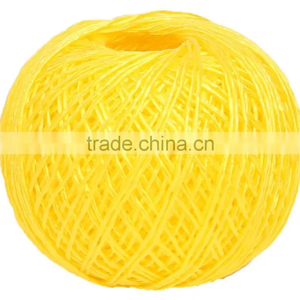 Yellow, Red Color Twist PP Raffia Twine for Binding