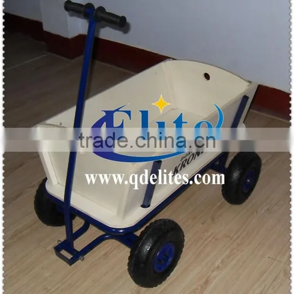 Four-wheel Wheel and Tools Usage Folding Beach Wagon photo-2
