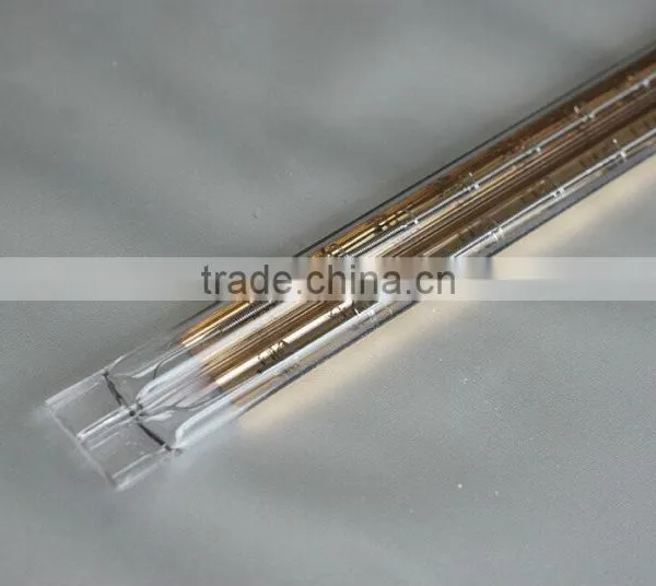 Gold-coated Quartz Shortwave Twin Tubes for Heating Elements photo-2