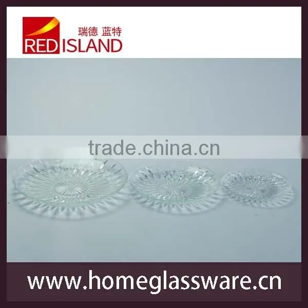 6 Inch Fresh Fruit Salad Glass Plate photo-5