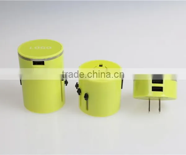 USB Global Travel Adapter For New Year's Gift and Travel Gift of 3.1A With LED Light photo-3