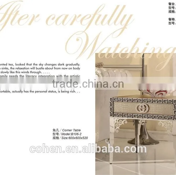 Fashional Style Stainless Steel Corner/side Table/modern Furniture B106-2 photo-3