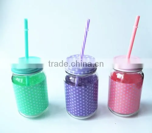 Hot New Products for 2017 420ml Colorful Mason Jar for Drinking photo-3