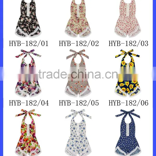 Summer Sleeveless Romper Girl Kid Baby Jumpsuit Floral Clothes Outfits photo-4