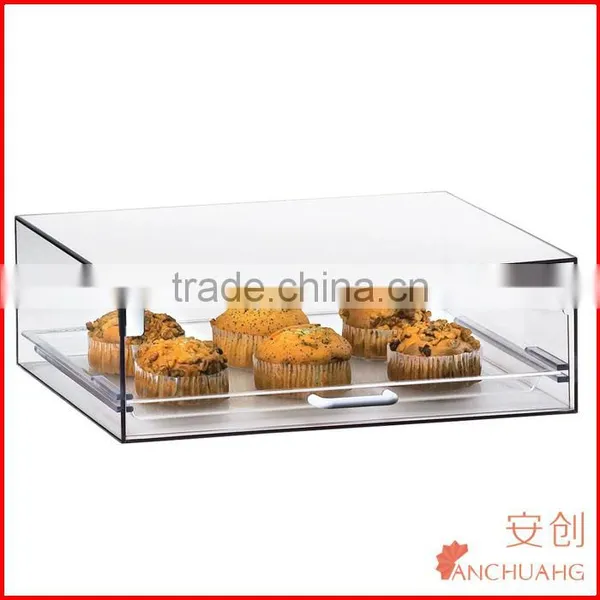 Stackable Square Acrylic Display Case With Front Door Bakery Showcase photo-2