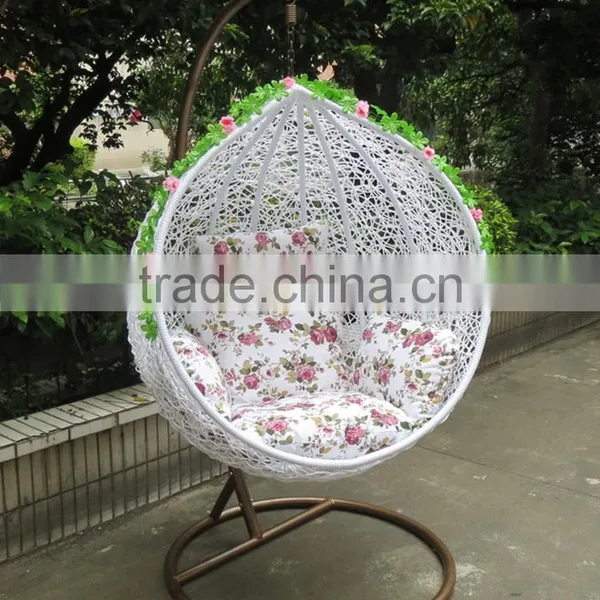 Trade Assurance Egg Shape Garden Swing Rattan Chair photo-2