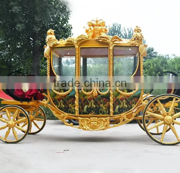 BISINI Wedding Car Decoration Horse Carriage Cinderella Carriage Cake Stand(BG11-M095) photo-2