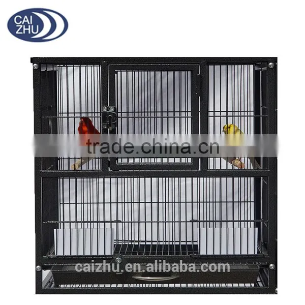 SMALL PARROT BIRD FINCH CANARY BIRD AVIARY CAGE WIRE BREEDING BIRD CAGE W/STAND AND WHEEL photo-3