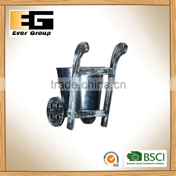Drum Shaped Flowerpot Wooden Bracket Models photo-3
