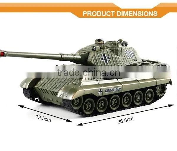 Germany King Tiger 1/28 W/ Light German Tiger Tank for Sale VS Henglong RC Tank photo-4