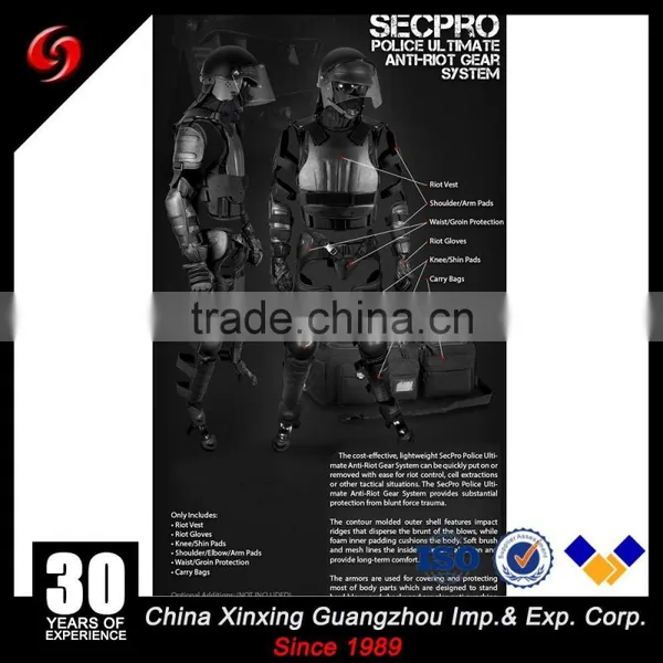 Riot Body Protector Padded Body Suit Full Body Armor Suit With Blue Riot Helmet photo-2