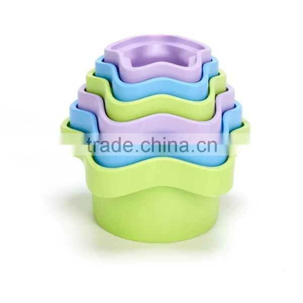 2015 New Overlapping Educational Baby Stacking Cups Toys photo-3