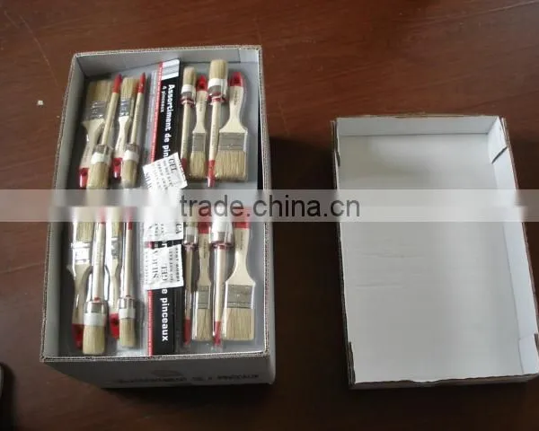 4pcs Wooden Handle Paint Brush Set photo-4
