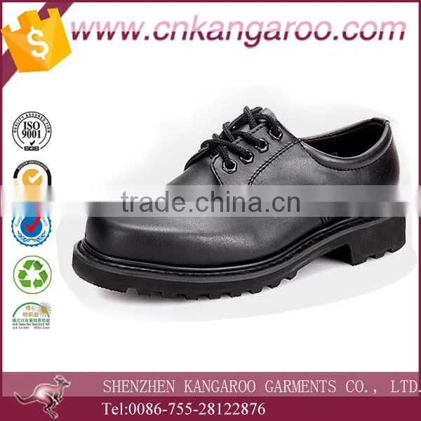Black Genuine Cow Leather Goodyear Welted Men Safety Shoes