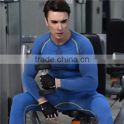 Wholesale Fashionable Long Sleeves Dry Fit Men Fitness Shirts With Custom Brand Printing photo-3