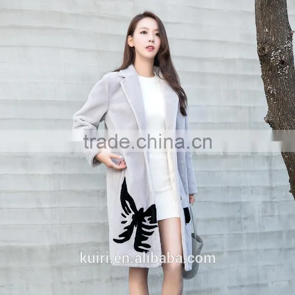Newes White Rabbit Fur Coat New Cashmere Thick Real Rex Rabbit Fur Overcoat Winter Luxury Hooded Parkas Genuine Rabbit Fur Coats photo-2