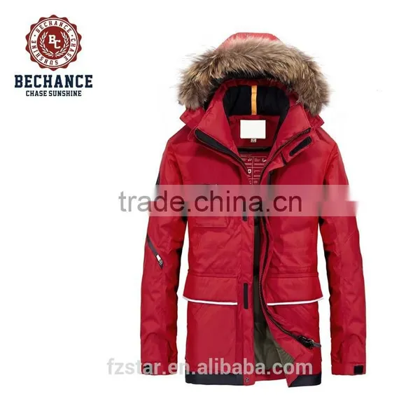 Unisex Winter Thicken Mid-long Padded Jacket Plus Size Detachable Hood Waterproof Jacket for Wholesale photo-5